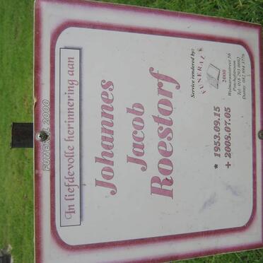 ROESTORF Johannes Jacob 1953-2008