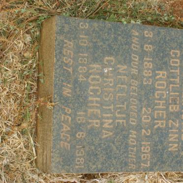 ROCHER Guilliaume Gottlieb Zinn 1883-1967 &amp; Neeltje Christina 1884-1981