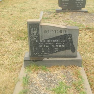 ROESTORFF Helena Elizabeth 1925-1977