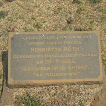 RÖTH Henriëtte 1852-1947