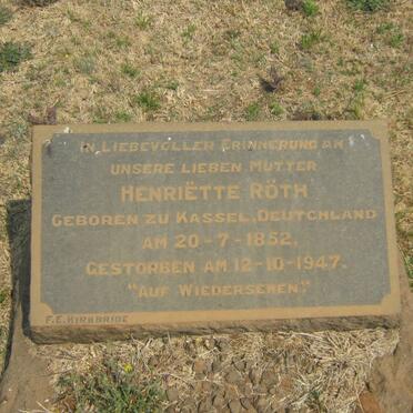 RÖTH Henriëtte 1852-1947