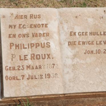 ROUX Philippus P., le 1872-1938