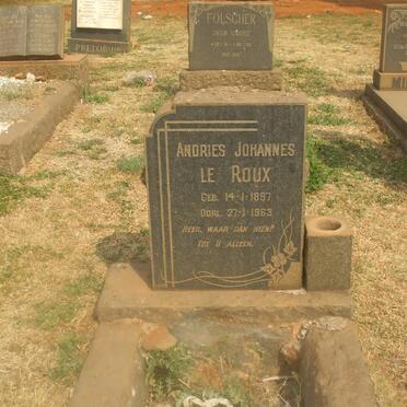ROUX Andries Johannes, le 1897-1963