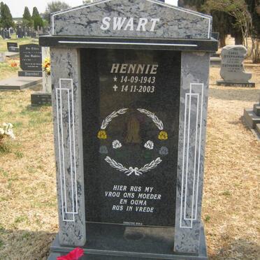 SWART Hennie 1943-2003