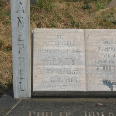 SWANEPOEL Philip Johan 1957-1983