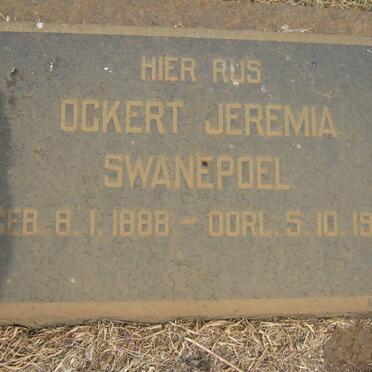 SWANEPOEL Ockert Jeremia 1888-1957