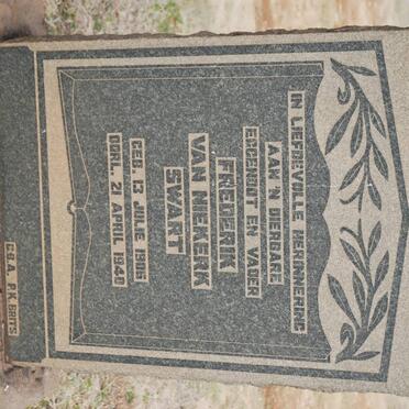 SWART Frederik van Niekerk 1906-1940