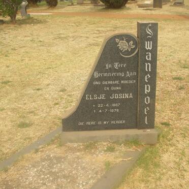 SWANEPOEL Elsje Josina 1887-1976