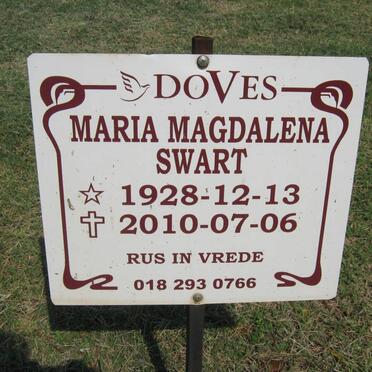 SWART Maria Magdalena 1928-2010