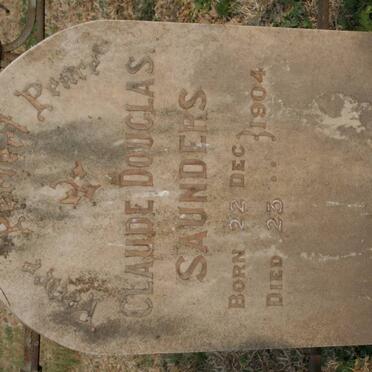 SAUNDERS Claude Douglas 1904-1904