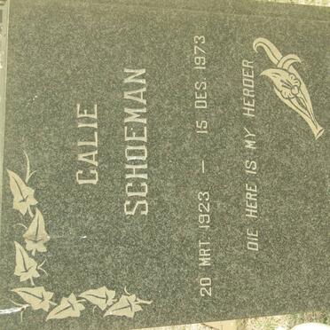 SCHOEMAN Calie 1923-1973