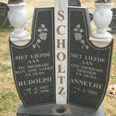 SCHOLTZ Rudolph 1927-1996 &amp; Annetjie 1931-