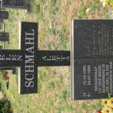 SCHMAHL Helen Aletta 1980-1999