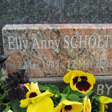 SCHOLTZ Elly Anny 1942-2003