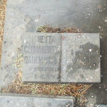 BADENHORST Janetta Gerhardiena 1928-1990