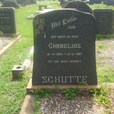SCHUTTE Cornelius 1904-1967