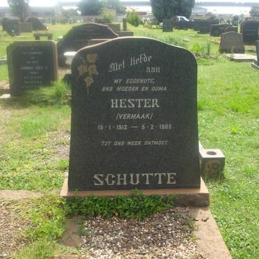 SCHUTTE Cornelius 1904-1967 &amp; Hester VERMAAK 1912-1965