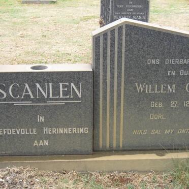 SCANLEN Willem George 1913- &amp; Catharina Elizabeth V.D. WESTHUIZEN 1910-1979 