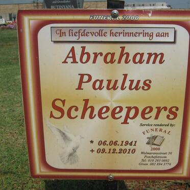 SCHEEPERS Abraham Paulus 1941-2010