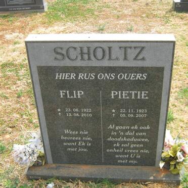 SCHOLTZ Flip 1922-2010 &amp; Pietie 1923-2007