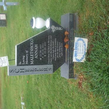 SCHEEPERS Maletsholo Annah 1923-2011