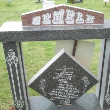 SEMELE Kgosietsile Joseph Stiks 1967-2000