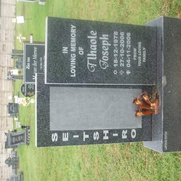 SEITSHIRO Tlhaole Joseph 1978-2006