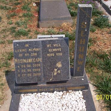 SEHUNWE Mosimanegape 2008-2008