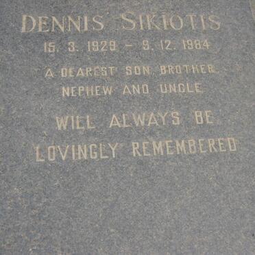 SIKIOTIS Dennis 1929-1984