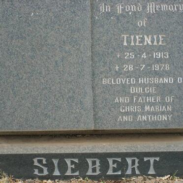 SIEBERT Tienie 1913-1978