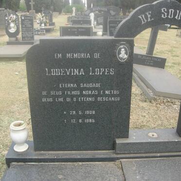 SOUZA Lodevina Lopes, de 1908-1985