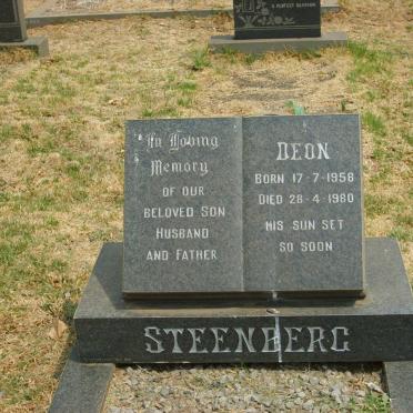STEENBERG Deon 1958-1980