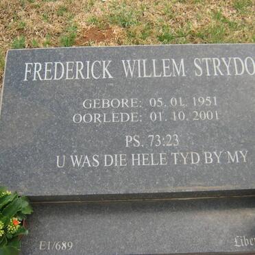 STRYDOM Frederick Willem 1951-2001