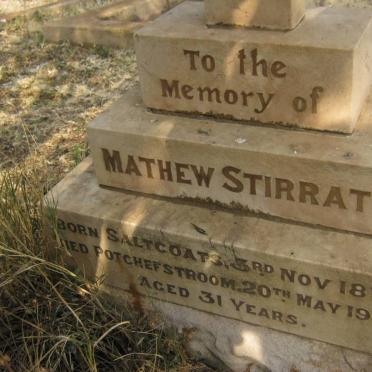 STIRRAT Mathew 1872-1904
