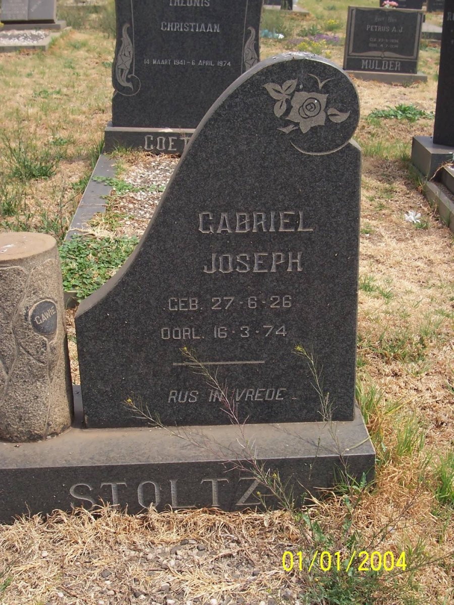 STOLTZ Gabriel Joseph 1926-1974