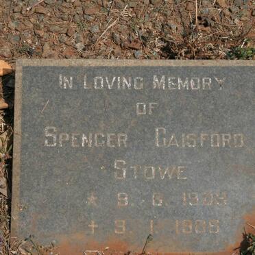 STOWE Spencer Gaisford 1909-1985