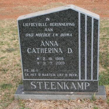 STEENKAMP Anna Catherina D. 1909-2003