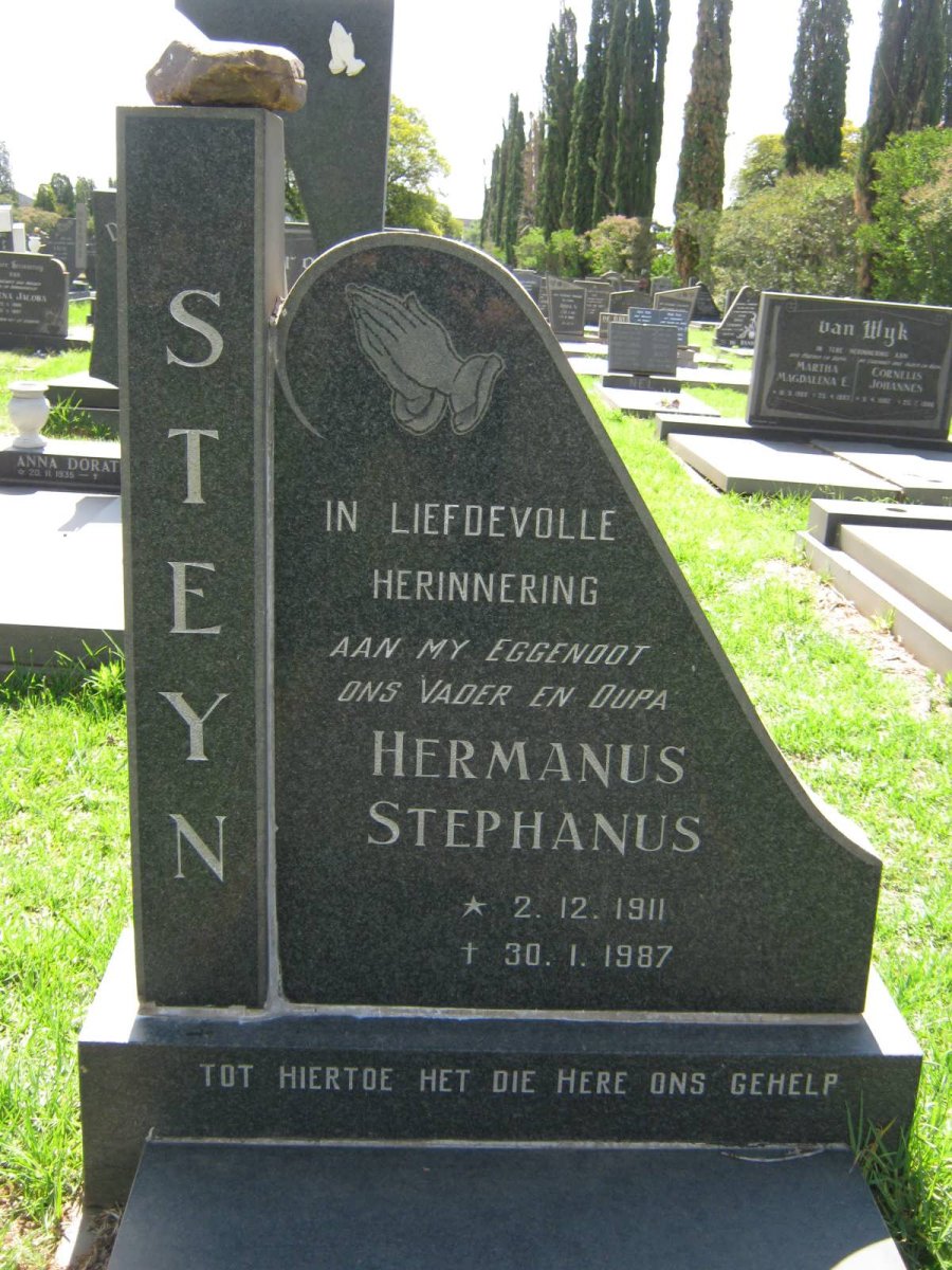 STEYN Hermanus Stephanus 1911-1987