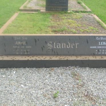 STANDER Ampie 1907-1973 &amp; Lena 1909-2003