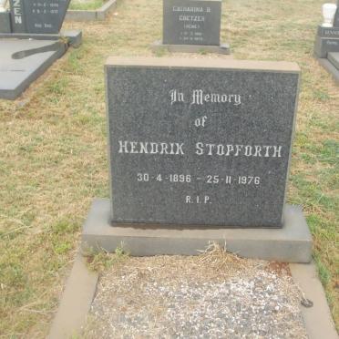 STOPFORTH Hendrik 1896-1976