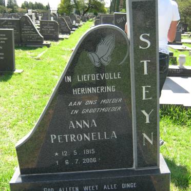 STEYN Anna Petronella 1915-2006