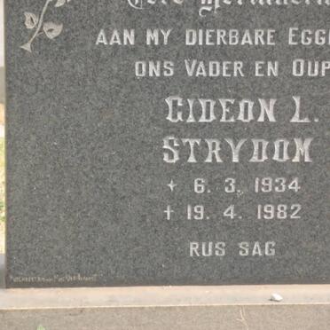 STRYDOM Gideon L. 1934-1982