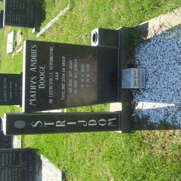 STRYDOM Mathys Andries Dooge 1945-1988