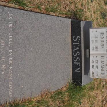 STASSEN Christoffel Hendrik 1907-1991 &amp; Martha Elizabeth 1912-2000