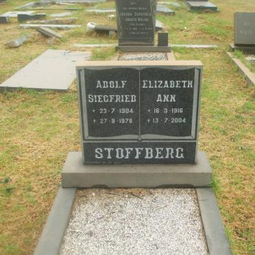 STOFFBERG Adolf Siegfried 1904-1978 &amp; Elizabeth Ann 1916-2004