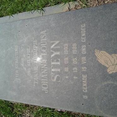 STEYN Johanna Louisa 1909-1988