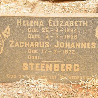 STEENBERG Zacharus Johannes 1872- &amp; Helena Elizabeth 1884-1956