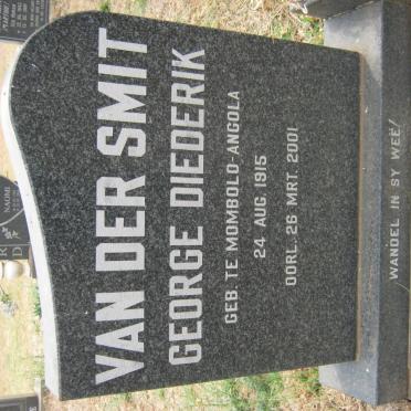 SMIT George Diederik, van der 1915-2001