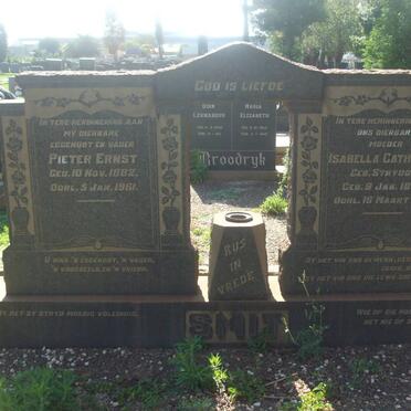 SMIT Pieter Ernst, du 1882-1961 &amp; Isabella Catharina STRYDOM 1891-1961