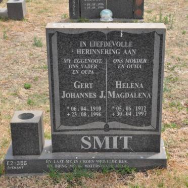SMIT Gert Johannes J. 1910-1996 &amp; Helena Magdalena 1912-1997